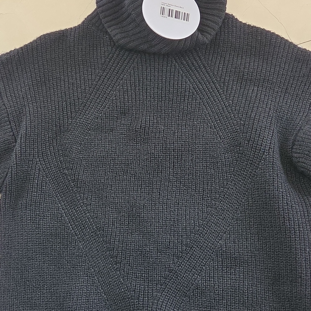 NWT WOMEN'S PRINCESS POLLY Long Sleeve Knit Mini SWEATER Dress Black SZ XS/S $76 - Picture 4 of 5